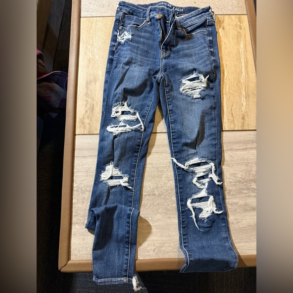 AE size 4 extra long high rise jeggings - Picture 1 of 4